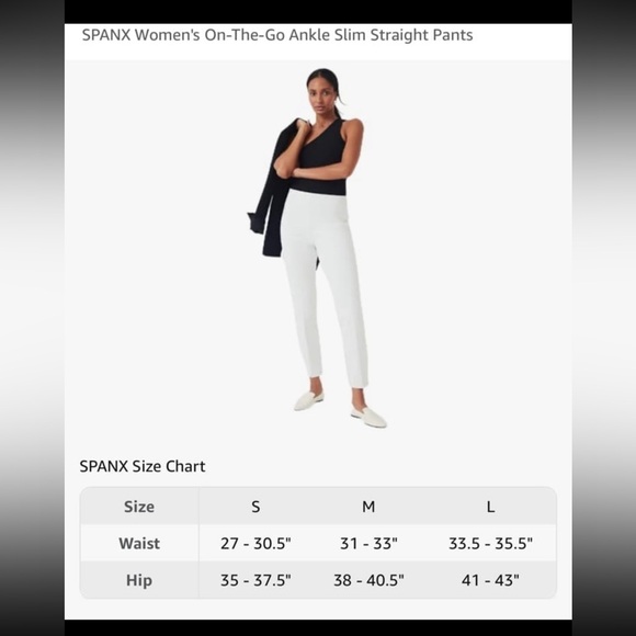 SPANX White Ankle Pants - Picture 9 of 9